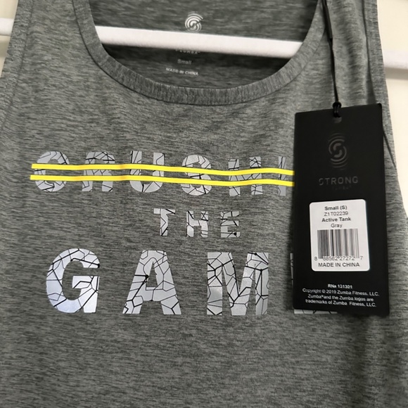 Strong by Zumba Active Gray Tank - NWT Size S - Picture 4 of 5